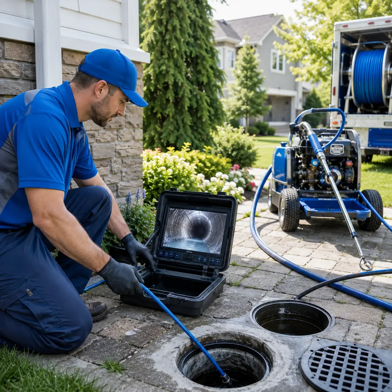 Outdoor drain cleaning professionals serving Davenport, CA